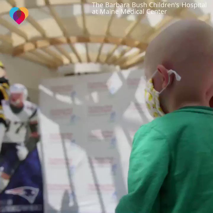 Gronk brought his big personality to Barbara Bush Children's Hospital – and he also brought the kids another big gift that will help them have fun even after he leaves ❤️ https://cbsn.ws/2Xa47iJ