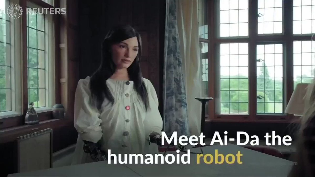 ICYMI: Ai-Da looks like an average human. But the beeping from her bionic arm gives her away - she’s a robot. More in this week’s tech playlist https://reut.tv/2B5rCfA via @ReutersTV
