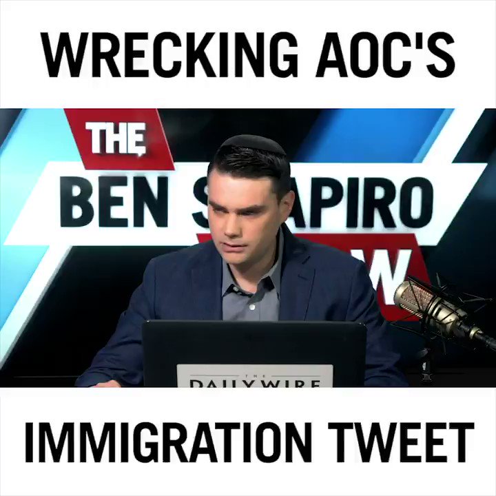🎥 @BenShapiro reacts to AOC's latest cringe video where she compares immigration to the Holocaust. Ben explains why this is absurd and exposes her ignorance on the topic.
FULL VIDEO ==> https://www.youtube.com/watch?v=W_aiJF6pzoM …
LIKE & SUBSCRIBE for new videos everyday. http://bit.ly/2QA8RbN