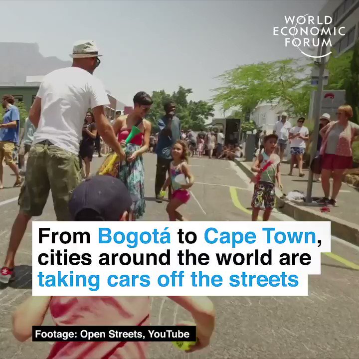 On a mission against emissions.🔎 Learn more about banning cars in cities: https://wef.ch/2Xslyei #environment #pollution