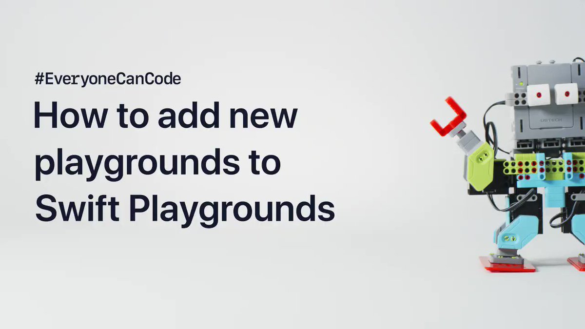 Robots. Sensors. Even drones. Subscribe to playgrounds from leading developers in #SwiftPlaygrounds and you can bring all these things to life with code. #EveryoneCanCode