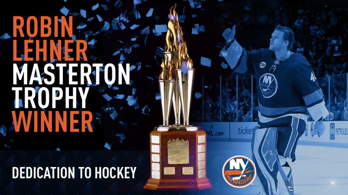 “At the end of the day, everyone deals with something. There are a lot of people that have some type of mental issues that have a lot of success that are not out front and open about it. There’s a lot of change that needs to be made.”
@RobinLehner on winning the Masterton: