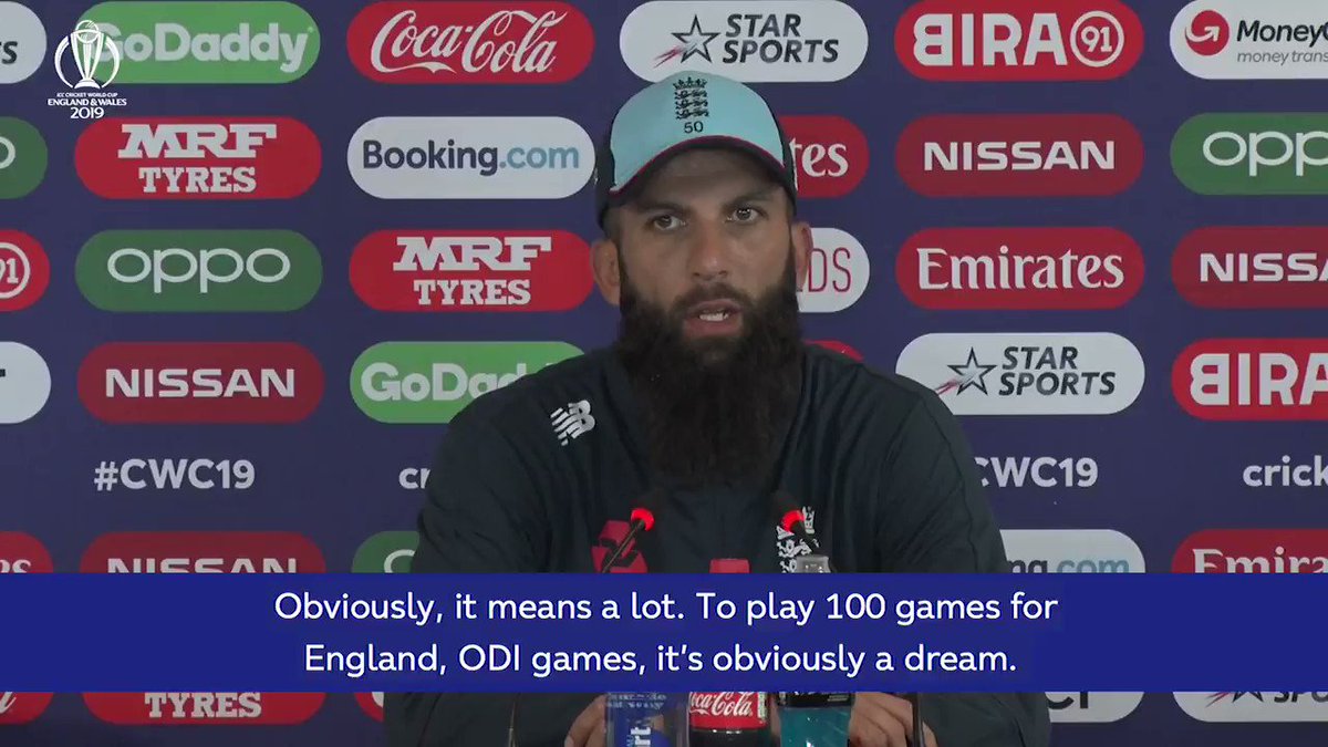 "Never ever thought in my wildest dreams that I would get close to it."Moeen Ali, who has played 99 ODIs, talks about the upcoming milestone ahead of #ENGvSL ⬇️