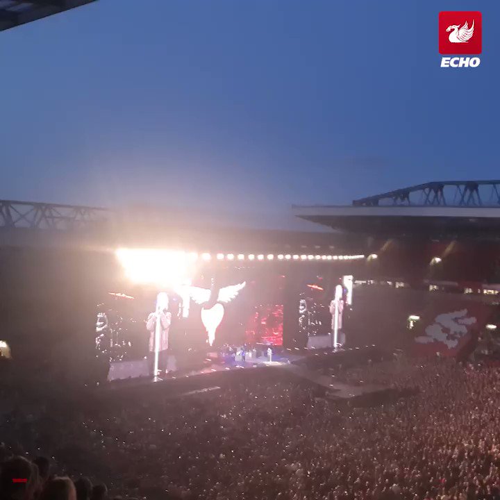 Bon Jovi sing Happy Birthday to Paul McCartney at Anfield  