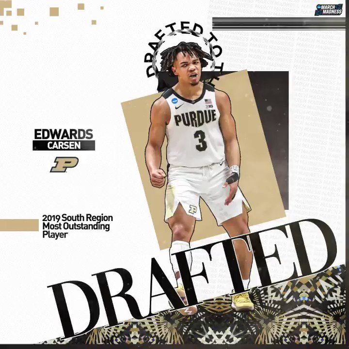 Carsen Edwards left his mark on #MarchMadness with @BoilerBall and will now take aim at the NBA!
Congrats to the South Region MOP on being drafted! #NBADraft