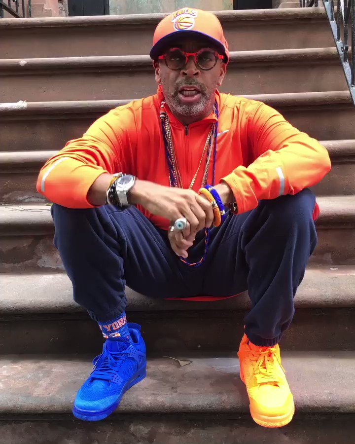 Spike Lee has mismatched Air Jordan 4 Flyknits to welcome the ... Spike Lee has mismatched Air Jordan 4 Flyknits to welcome the ...