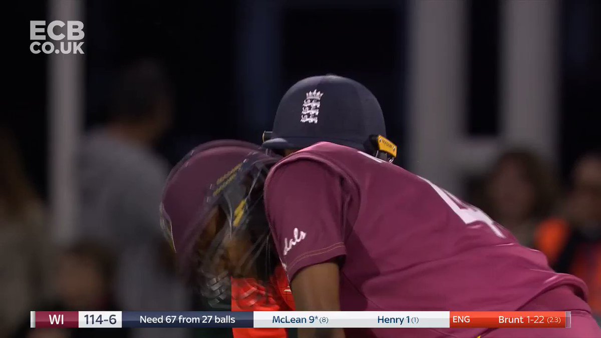 Well bowled, @KBrunt26 👌England on top now - West Indies are 117-7Match centre: http://ms.spr.ly/6018TKZK4 #EngvWI
