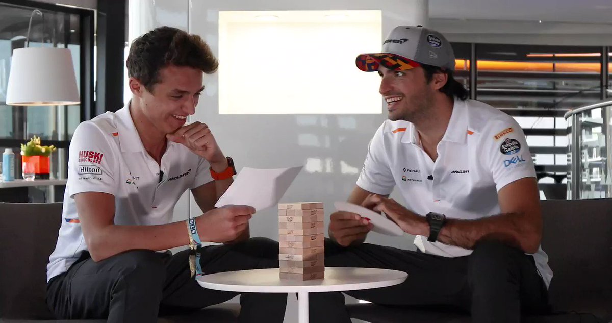 Ladies and Gentleman, welcome to the 'Wheel of Misfortune'. Introducing this week's contestants @LandoNorris & @CarlosSainz55. ππ
Full video β‘οΈ http://mclrn.co/WheelMisfortuneΒ