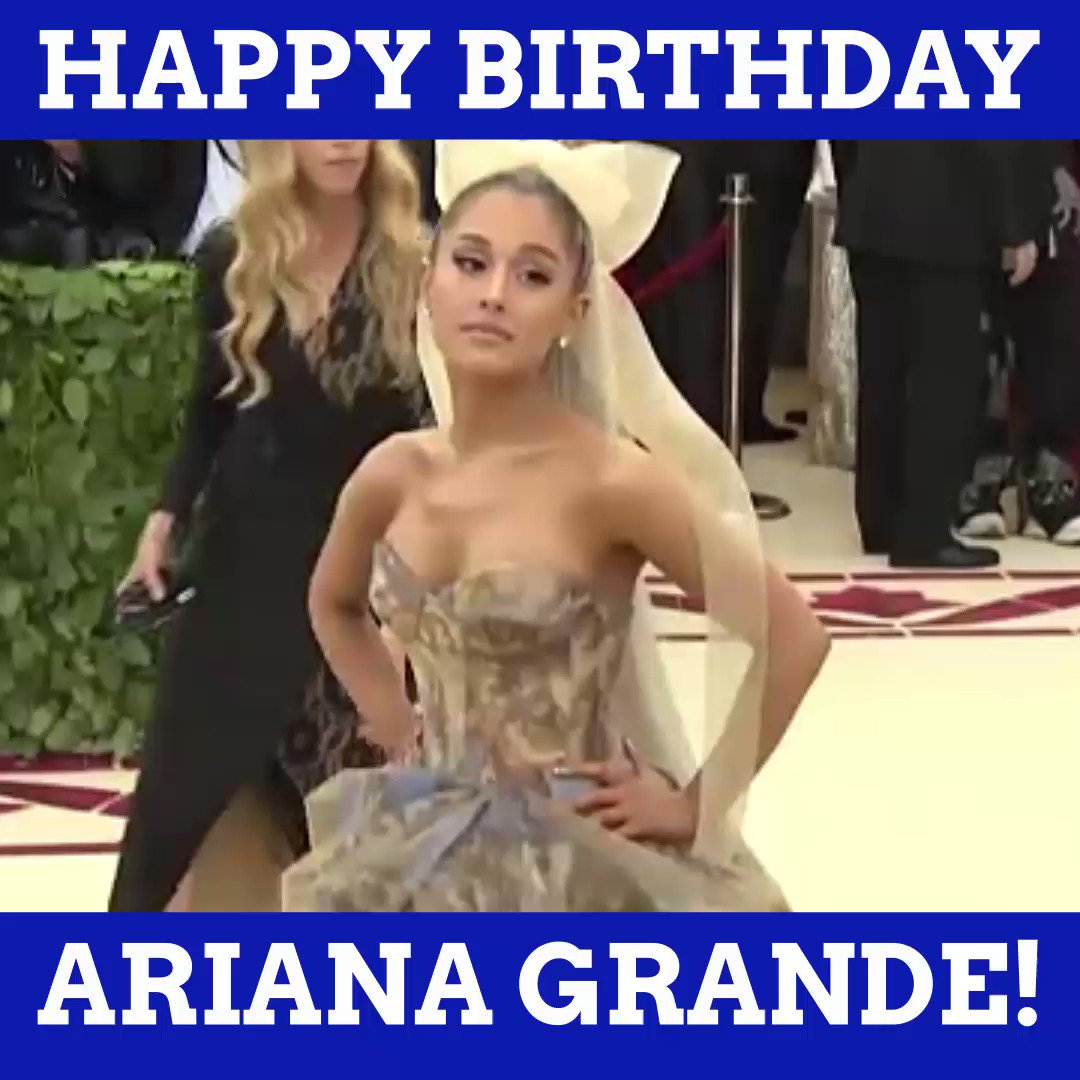 Happy birthday, Ariana Grande! She\s saying to 25 and hello to 26!  