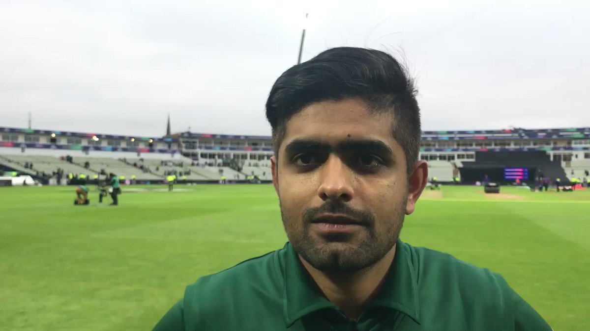 Babar Azam is a happy man right now!#CWC19 | #NZvPAK | #WeHaveWeWill