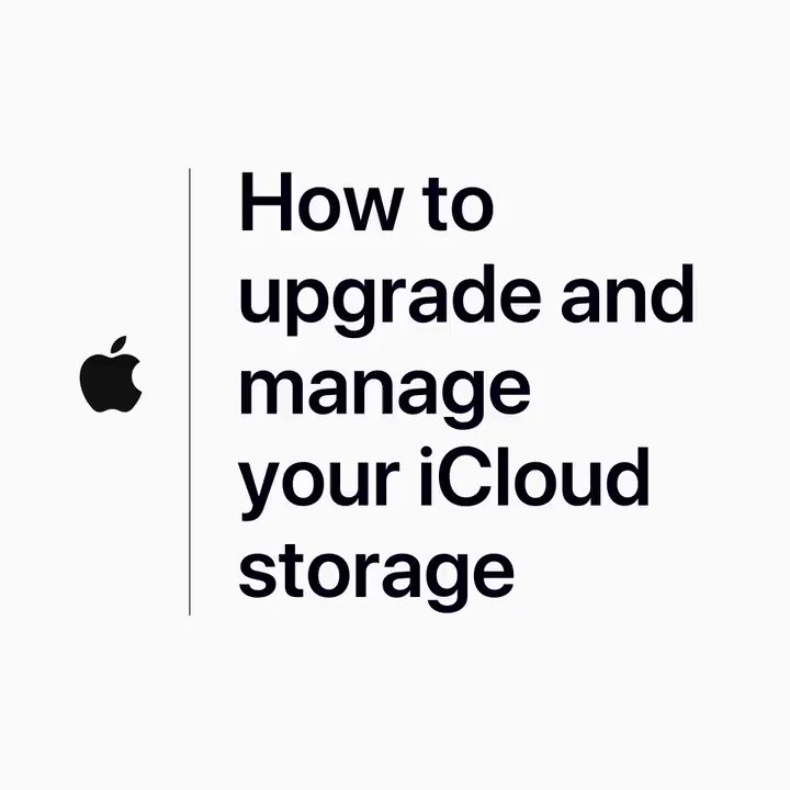 iPhone warning that you're low on storage? You've got options. Here's how to upgrade and manage your iCloud storage: https://apple.co/2xqtfDi
