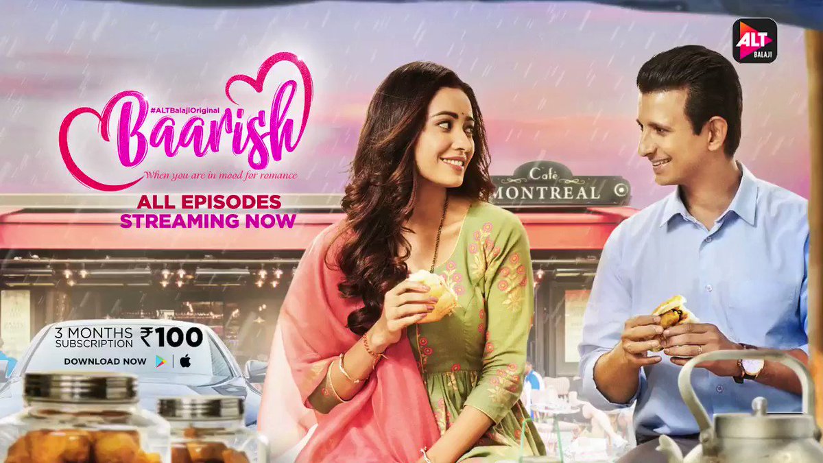 #Baarish ki woh special feeling… 🌧🥰☔
Binge now: http://bit.ly/WatchBaarish
#ALTBalajiOriginal @TheSharmanJoshi @AshaNegi7 @vikram_the_Leo @SahilShroff @TheRealPriya @dpolopoulami @SheetalTiwarii