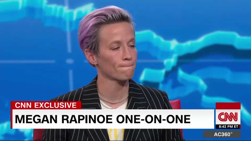"Your message is excluding people. You're excluding me. You're excluding people that look like me. You're excluding people of color. You're excluding... Americans that maybe support you."
US Women’s National Team co-captain Megan Rapinoe's message to Pres. Trump. https://t.co/4PbKx0hSxv