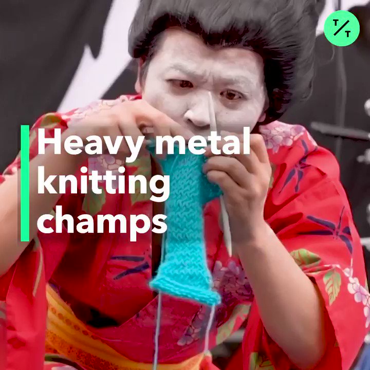 The World S 1st Heavy Metal Knitting World Championship Just Happened Twitter