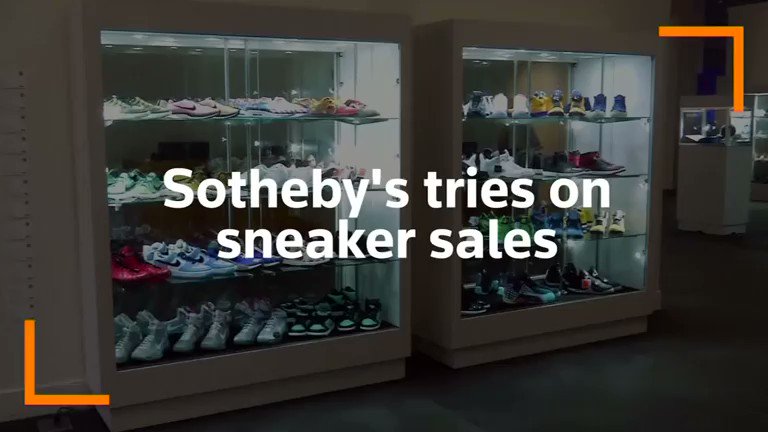Sotheby's holds first-ever rare sneaker auction. For more: https://reut.rs/32mmO2n