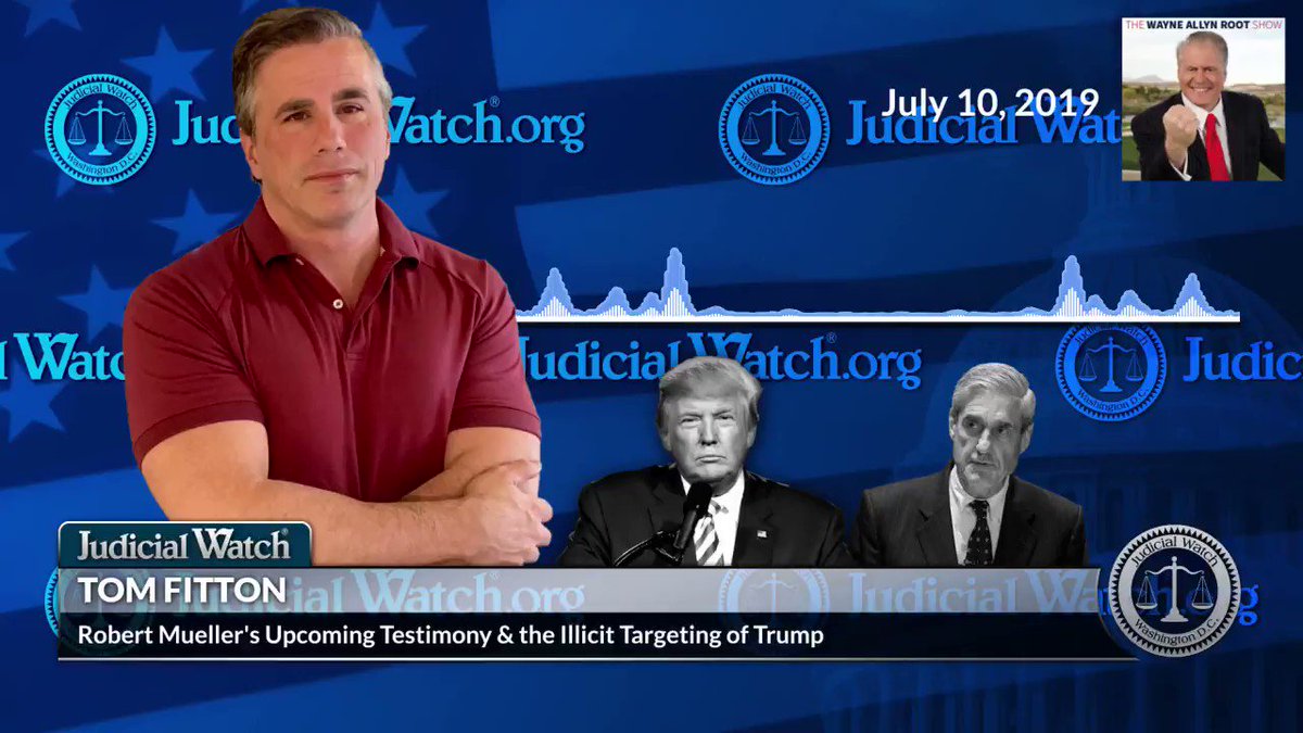 .@TomFitton: “We are all supposed to pretend that Mueller’s investigation was legit & it was part of an effort to remove the president from office improperly by making up allegations of foreign interference and conspiracy that they knew didn’t exist.” http://jwatch.us/YpV316