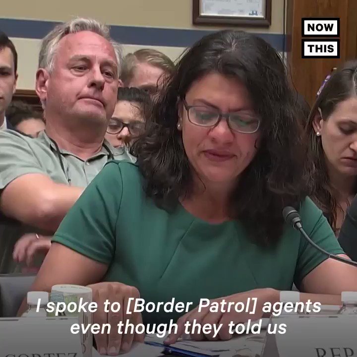 ‘I ask you—beg you—not to look away.’ — @RashidaTlaib gave a vivid and emotional account of what she saw at the migrant detention camps