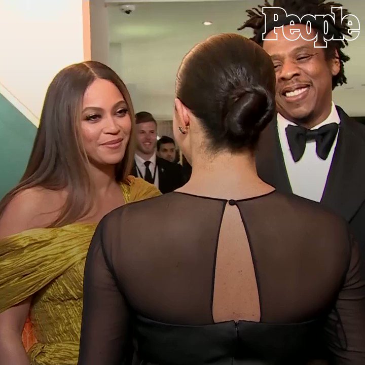Meghan Markle and Prince Harry shared a special moment (and talked baby Archie!) with Beyoncé and JAY-Z at the Lion King premiere in London. ❤️