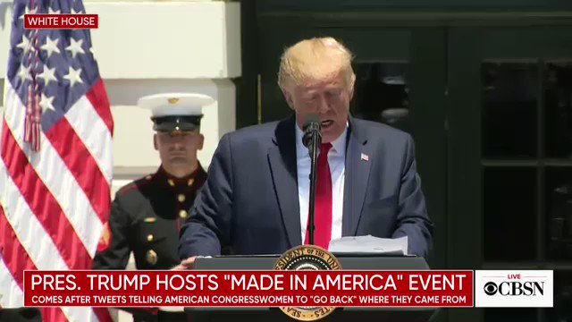 ๐ฅ Just now๐ฅ
POTUS defiantly, and unapologetically, defends his stance against anti-American and hateful speech from certain members of Congress.
Thank you @realDonaldTrump for once again standing up against hate and defending our country & our values.
