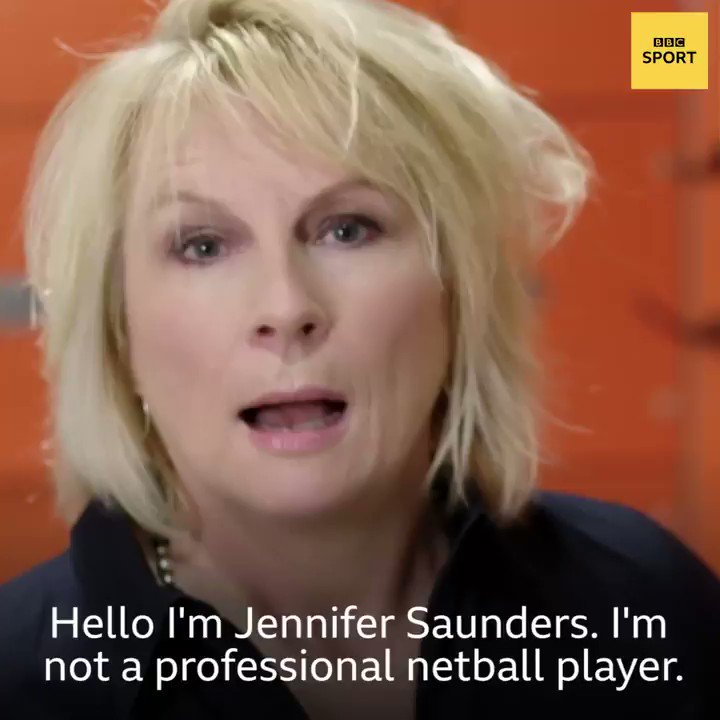 Jennifer Saunders says we’re going to see some ‘Hen-Party netball’ in the @sportrelief All-Star match.You don't want to miss this.📺@BBCTwo⏰ 19:00 BST#bbcnetball #ChangeTheGame
