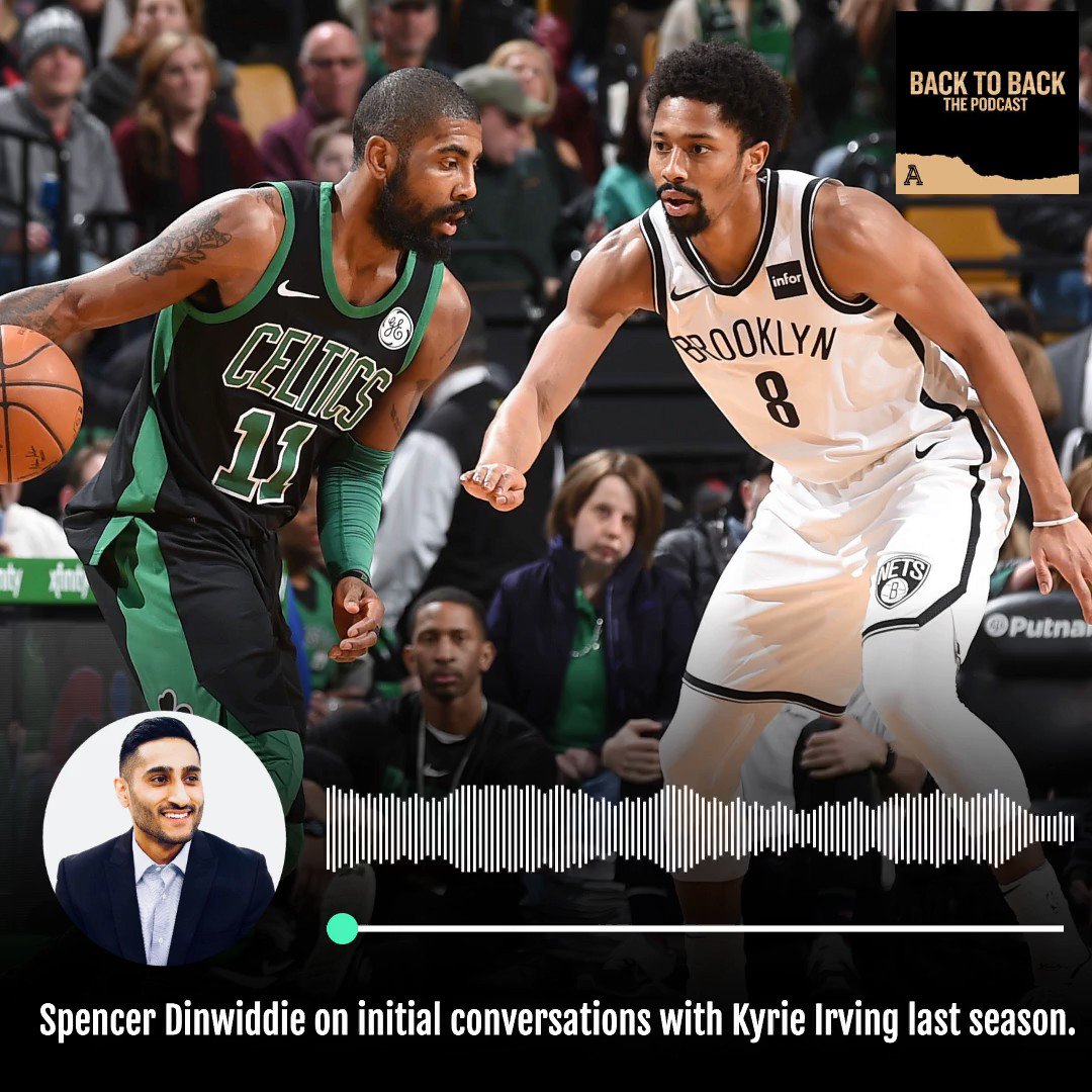 My debut on The Athletic Podcasts, with Nets guard Spencer Dinwiddie. Inside his relationship with Kyrie Irving, when their initial dialogue began, how Brooklyn appealed to free agents, 'silver lining' of 2019-20 without Kevin Durant, more. https://theathletic.com/podcast/8-back-to-back/?episode=35 …