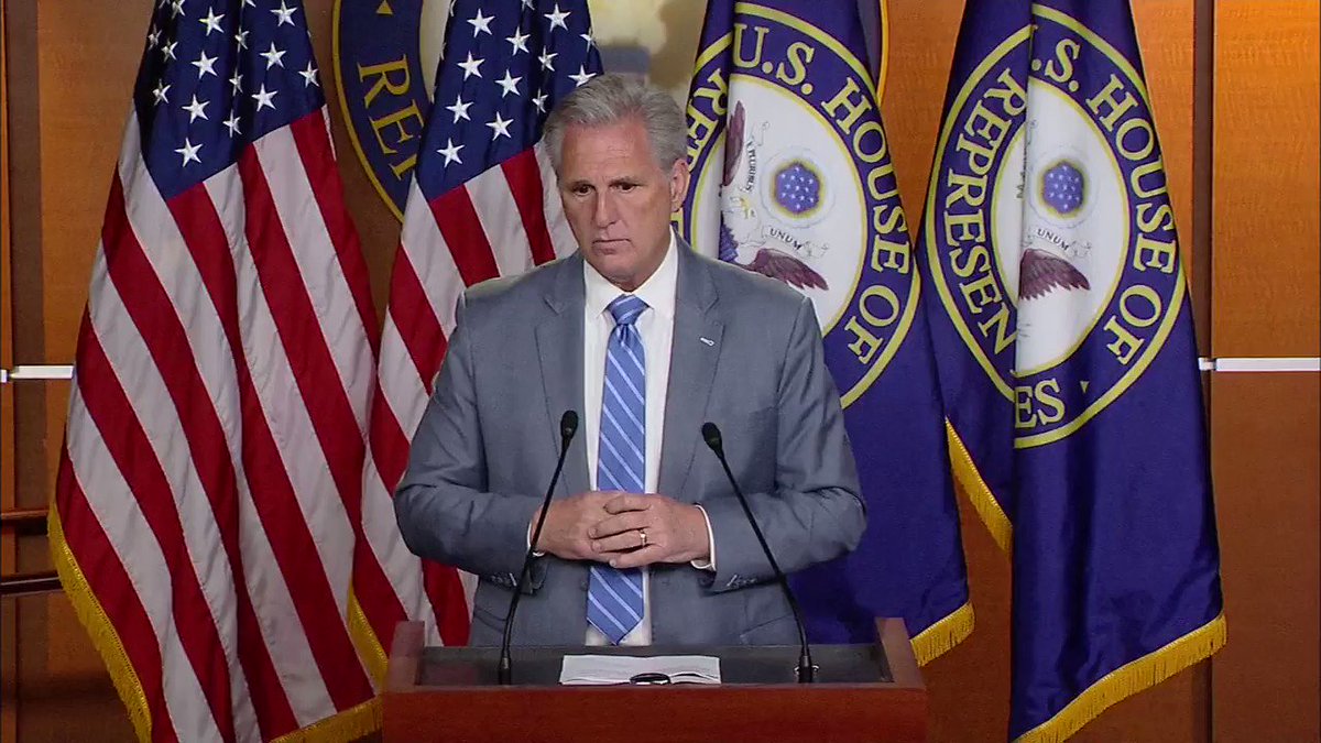 .@GOPLeader: "I didn't say they didn't love their country... The president did not name the individual. He said if you do not like this country, you can leave."
