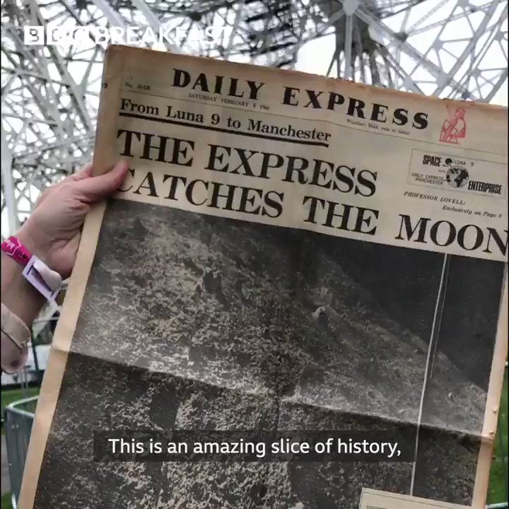 ๐How the @Daily_Express and @jodrellbank worked together to get the first ever picture of the moon's surface โฌ๏ธ#BBCMoon #Moon50 @JayneMcCubbinTV