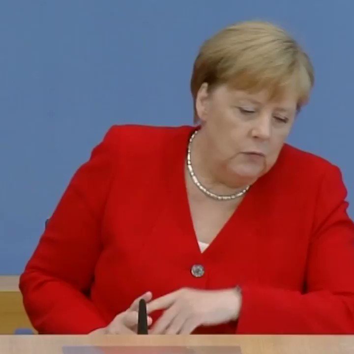 "They've pushed us to act faster."
Chancellor Angela Merkel said young climate activists, like Greta Thunberg and #FridaysForFuture, have woken her government up to the dangers of climate change.
