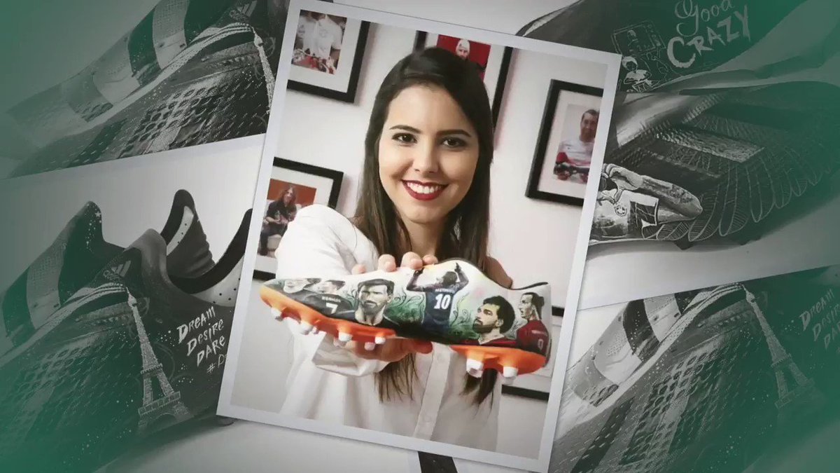 ππβ¨
β
Lionel Messi π¦π·
β
@Carles5puyol πͺπΈ
π@alexmorgan13 πΊπΈβ
FIFA Fan movement member @lilicanteroart is a football boots designer, crafting artistic footwear for some the game's biggest names! π©βπ¨
#WeLiveFootball