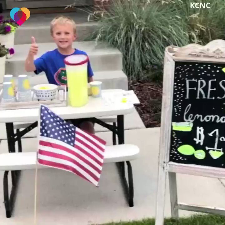 This 6-year-old boy was looking forward to holding a lemonade stand with his dad. When his dad passed away, he decided to open a lemonade stand in his honor – and raise money to take his mom on a date 💛 https://cbsn.ws/2O8z4Al