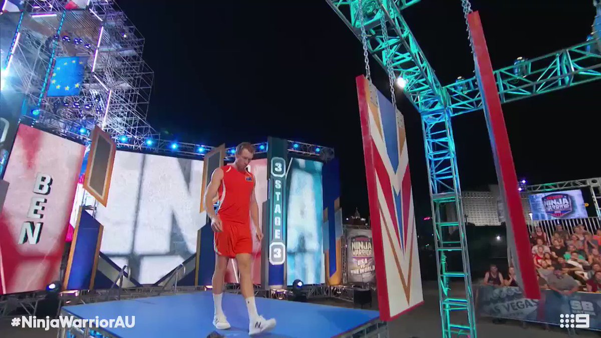 A solid effort from Ben Polson! 🙌#NinjaWarriorAU