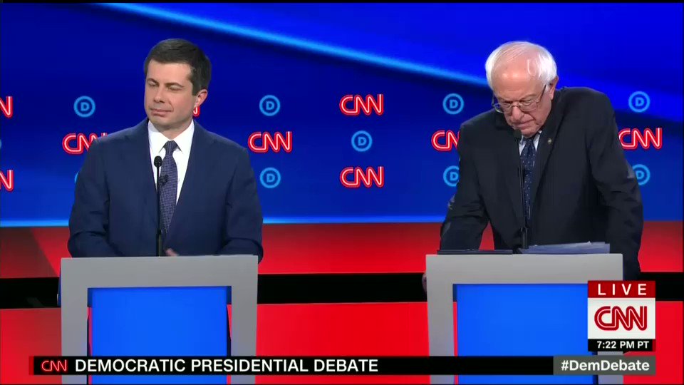 I don’t care how old you are—I care about your vision. We cannot have a vision that amounts to back to "normal." It’s the only reason we got this president, that "normal" didn’t work. #DemDebate