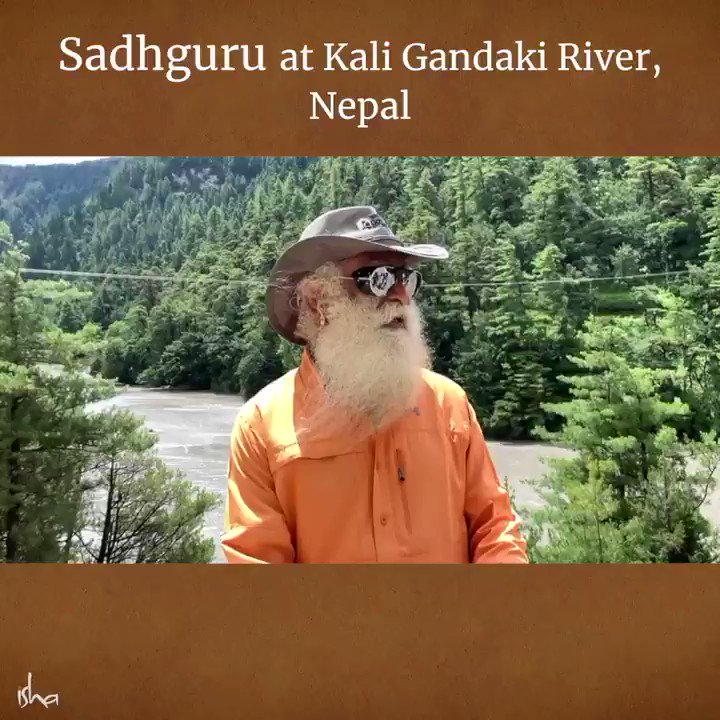 Two days around river Kali Gandaki at the foothills of Annapoorna 1 beyond words. #Nepal a must for all who love Nature and Mountains. -Sg #SadhguruInKailash