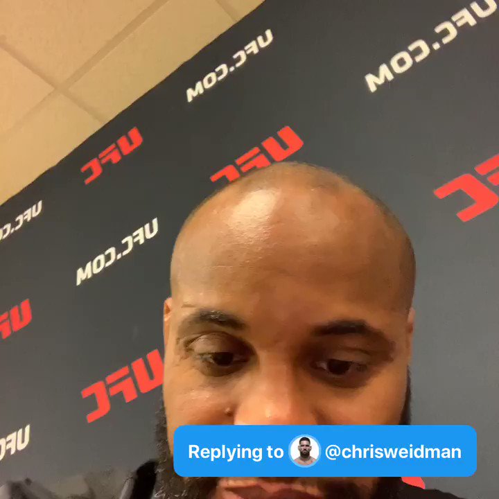 Q: Do you really think you can beat Weidman in Madden ? #AskDC
- @chrisweidman
A: @chrisweidman