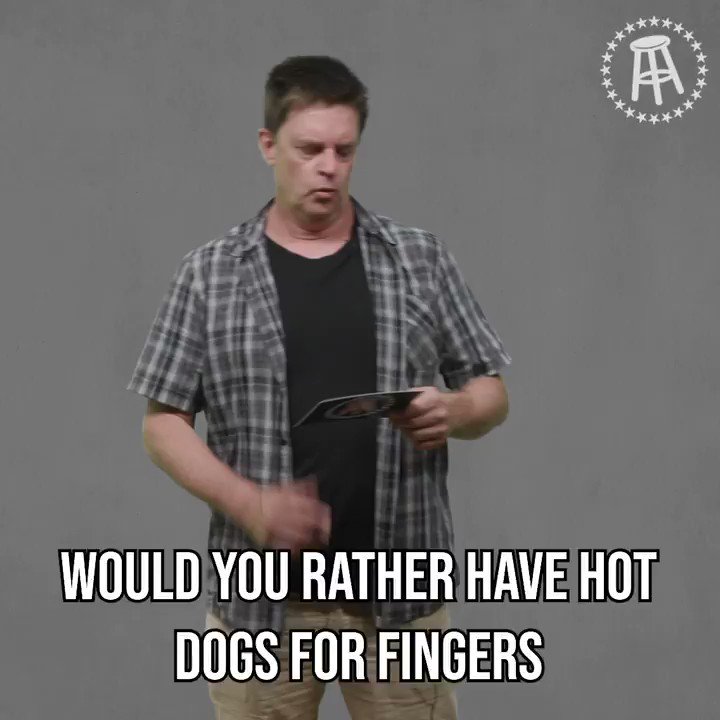 Barstool Sports on Twitter "Would you rather have hot dogs for fingers