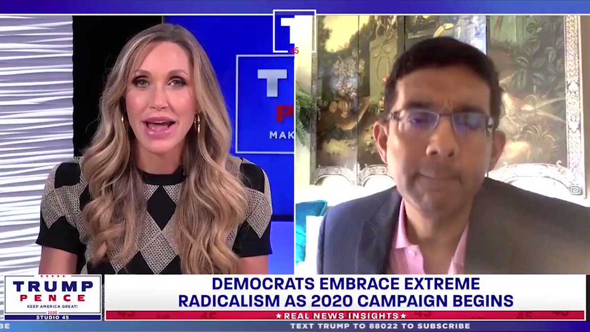 "Hate" has now become a code word to describe those who have fallen out of step with progressive ideology.
This bogus term is now used by the Left to shut down their opposition.
Watch my entire interview with @LaraLeaTrump here: http://dineshdsouza.com/lara
@realDonaldTrump