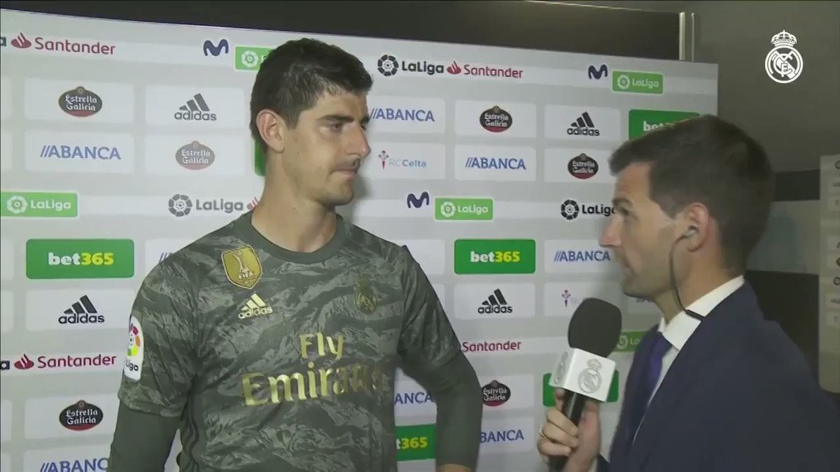 💬 @thibautcourtois: ''La satisfacción es muy grande aunque la pretemporada no fue fácil. Nos sentimos bien y confiamos en nosotros mismos. Sacamos el partido con 10.'' #HalaMadrid