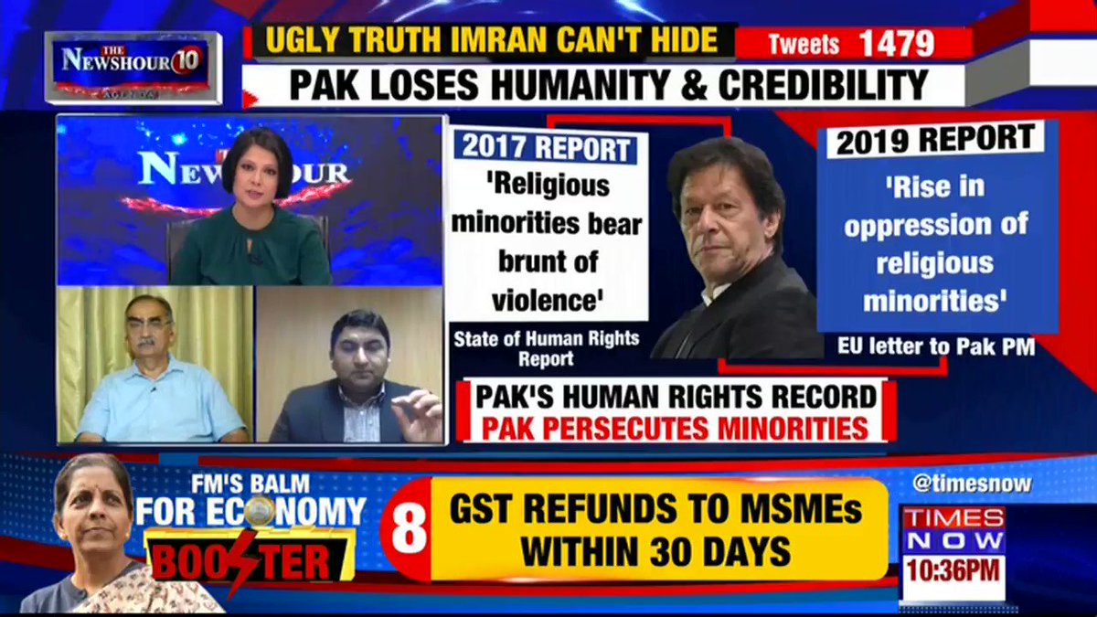 Listen in: @Qamarcheema, Political Analyst puts forth his view on @thenewshour AGENDA with Padmaja Joshi. |#PakExposesPak