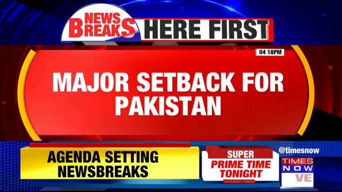 #Breaking | Major setback for Pakistan. US imposes sanctions on individuals from 11 terrorist groups including Tehrik-i-Taliban Pakistan.Listen in to the details given by TIMES NOW's Pradeep Dutta.