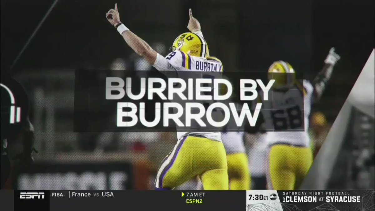 LSU Football (@LSUfootball) on Twitter photo 2019-09-11 13:44:11 .@Joe_Burrow10 was on with @notthefakeSVP talking LSU-UT and more! ๐บ @ESPN .@Joe_Burrow10 was on with @notthefakeSVP talking LSU-UT and more! ๐บ @ESPN