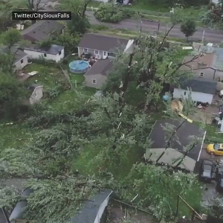 Sioux Falls, SD is dealing with the aftermath of an EF-2 tornado that touched down late Tuesday night, destroying 37 buildings and damaging a local hospital