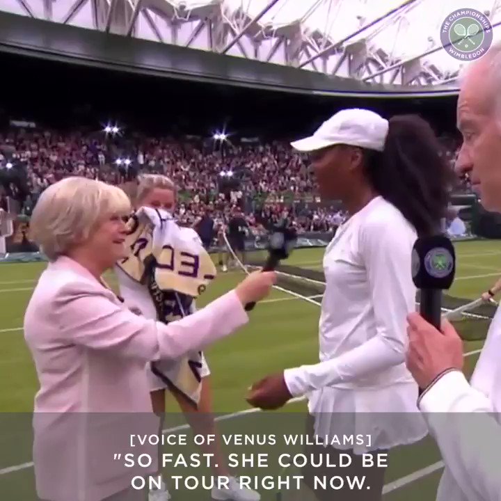 "She could be on tour right now" Venus knew 🙂 Wishing you the best of luck on your return to tennis, @Clijsterskim...