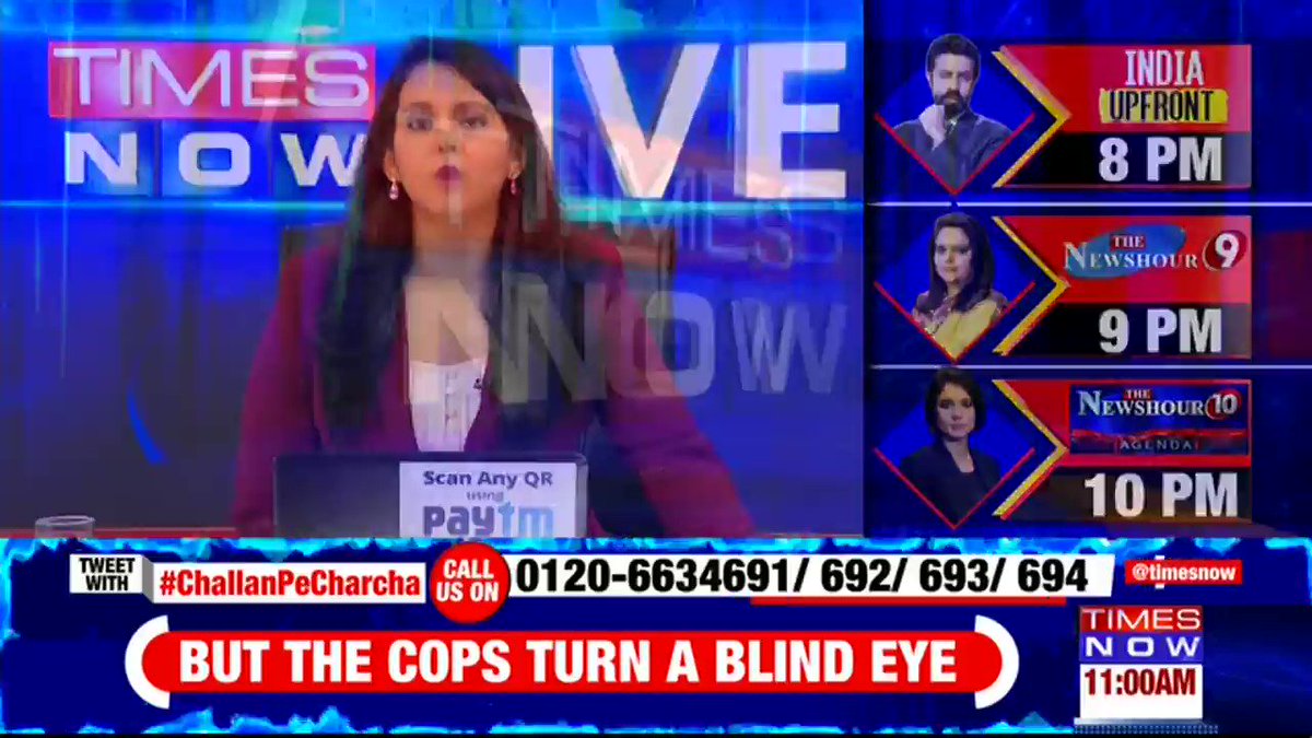 ABVP openly violates traffic rules.Hefty fines for the common man but ‘chalta hai’ for netas.TIMES NOW’s Mohit Sharma with details. | #ChallanPeCharcha
