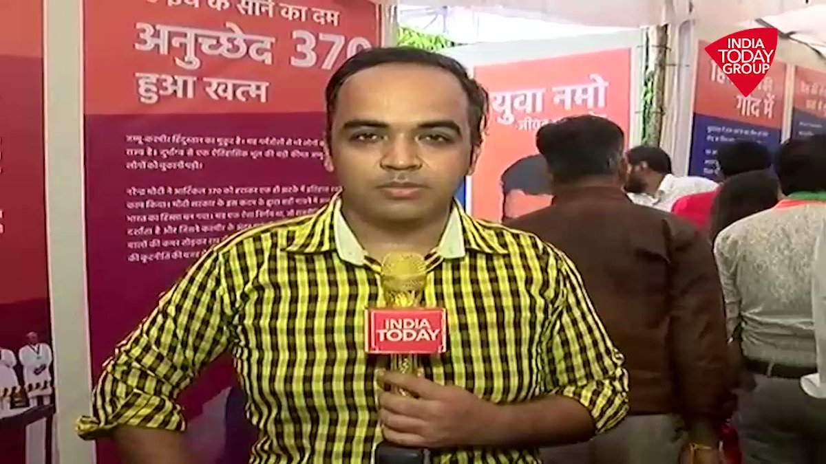 The BJP in Rajasthan has been celebrating September 17 birthday of PM @narendramodi as the Seva Saptah. To celebrate PM's birthday, the BJP has organised an exhibition in the party office on Narendra Modi's achievements as Prime Minister. #ReporterDiary (Dev Ankur Wadhawan)
