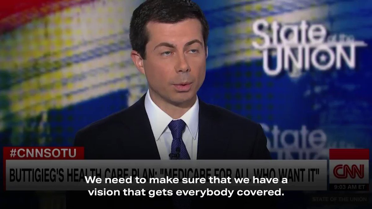 Pete Buttigieg (@PeteButtigieg) on Twitter photo 15/09/2019 15:43:51 I trust the American people to make their health care decisions for themselves. I trust the American people to make their health care decisions for themselves.