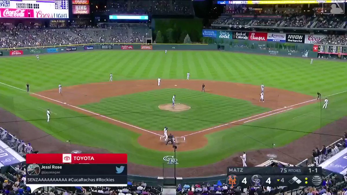 To make a long Story short ...The @Rockies scored 6 in the 4th.