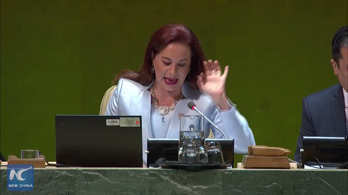 The UNGA's 73rd session was concluded on Monday. At the closing plenary meeting, the outgoing UNGA President Maria Fernanda Espinosa Garces extended the gavel to the President-Elect of the 74th session Tijjani Muhammad-Bande, symbolizing the power handover