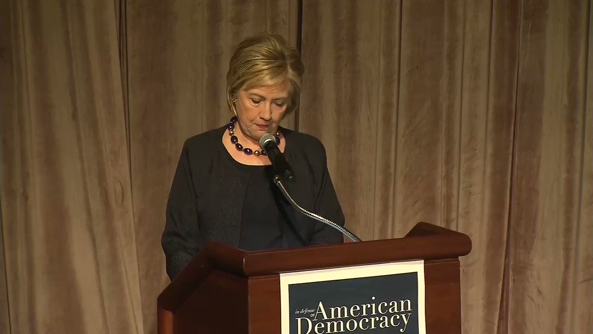 Hillary Clinton: "Voter purging is another form of voter suppression. Between 2012, when President Obama ran, and 2016, when I ran, 12 million -- 12 million voters -- were purged from the rolls." https://t.co/2Hs4uSgkoW https://t.co/FFjR7oeDUm