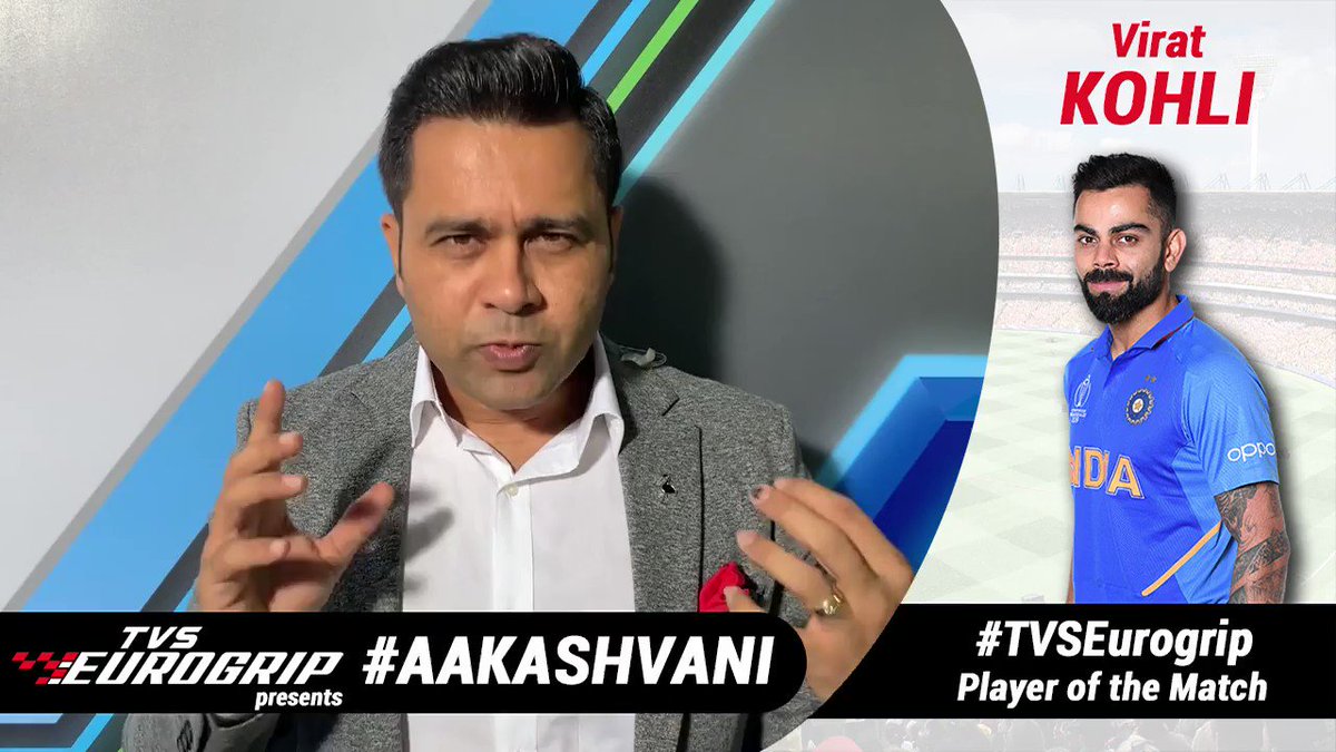 Chase master, stroke master, any other words come to mind? Mohali belonged to Virat Kohli. Stunning catch as well. Obvious choice for the @TVSEurogrip Player of the Match.Watch the full episode of 'TVS Eurogrip' presents #AakashVani here: https://youtu.be/ItXS8vkSFN0