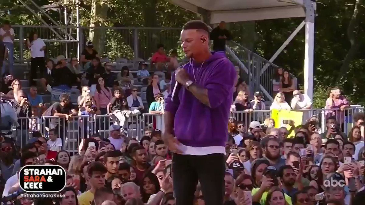 Country star @kanebrown takes the Central Park stage for a #StrahanSaraKeke performance of "Good As You." Full performance: https://youtu.be/nKHF7W9AZPo
